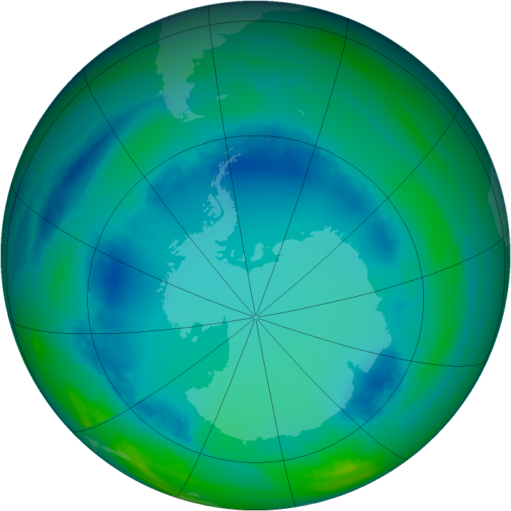 Ozone Map 2000-07-27